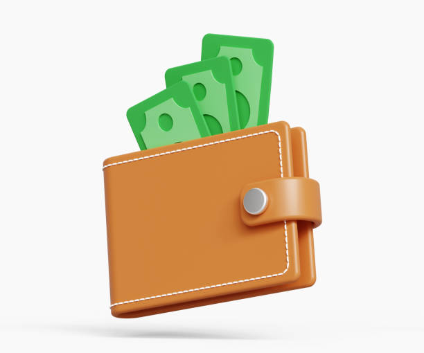 istock 3D financial management. Money saving concept. Budget planning. Wallet with banknotes. 3d illustration 1693827895
