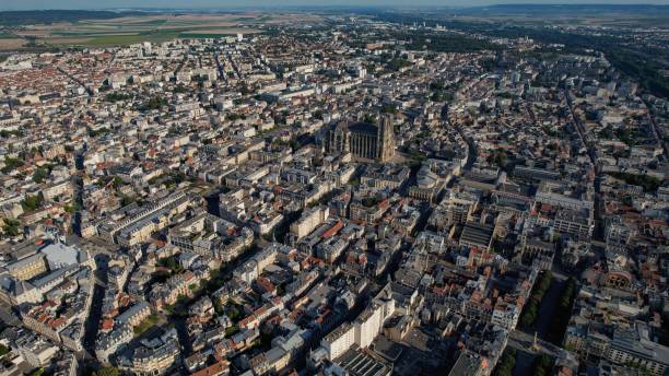 istock Aerial around the city Reims 1693836267