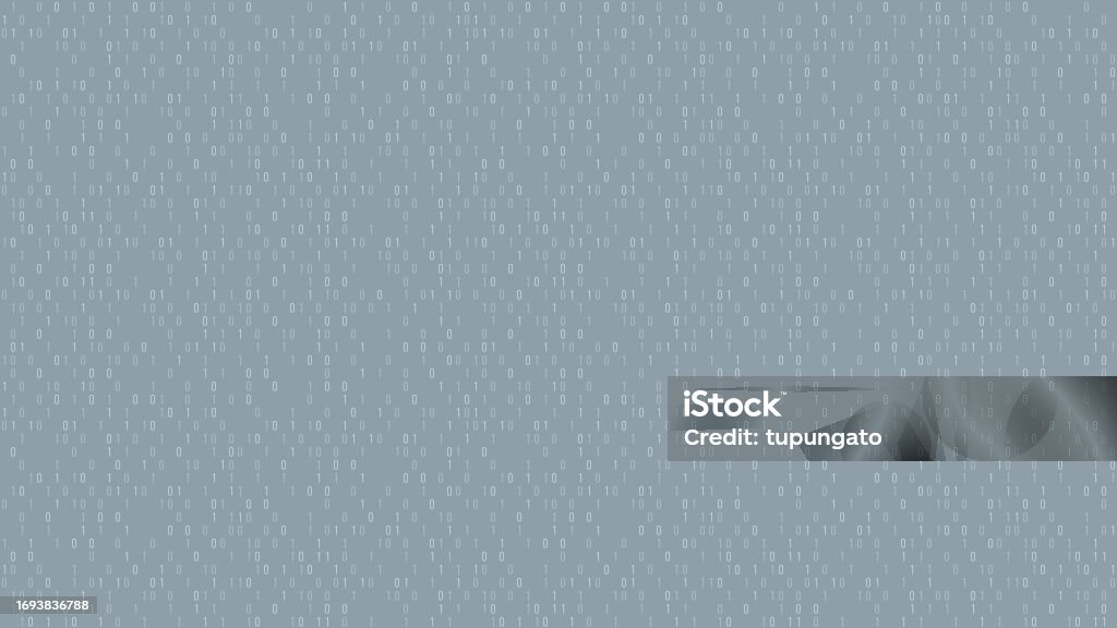 Binary Computer Code Pattern Stock Illustration - Download Image Now ...