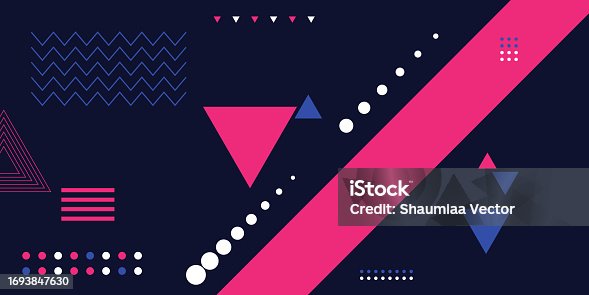 istock Modern colourful geometric triangle shape abstract background for sport poster and banner design 1693847630