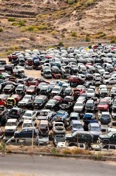 istock Old Junk Cars On Junkyard 1693879527