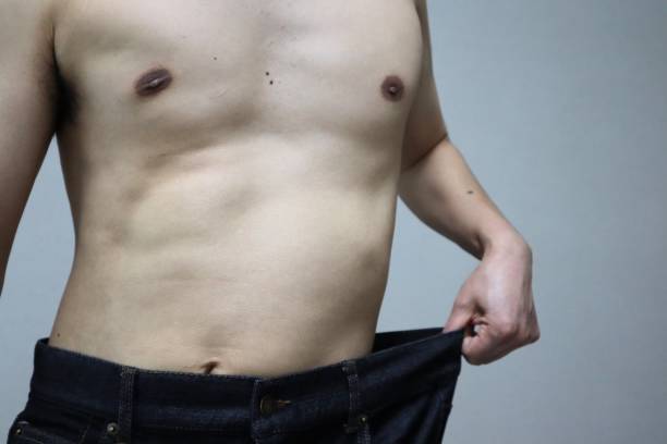 istock Japanese man who succeeded in dieting 1693893081
