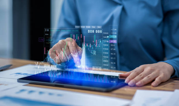 istock Business financial data and marketing growth report graph and data interface science. 1693923561