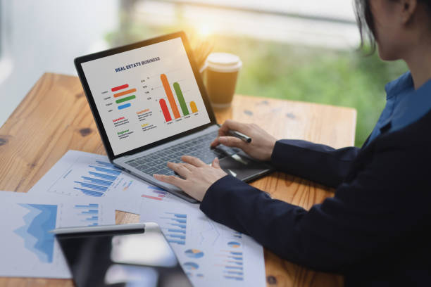 istock Business financial data and marketing growth report graph and data interface science. 1693924096