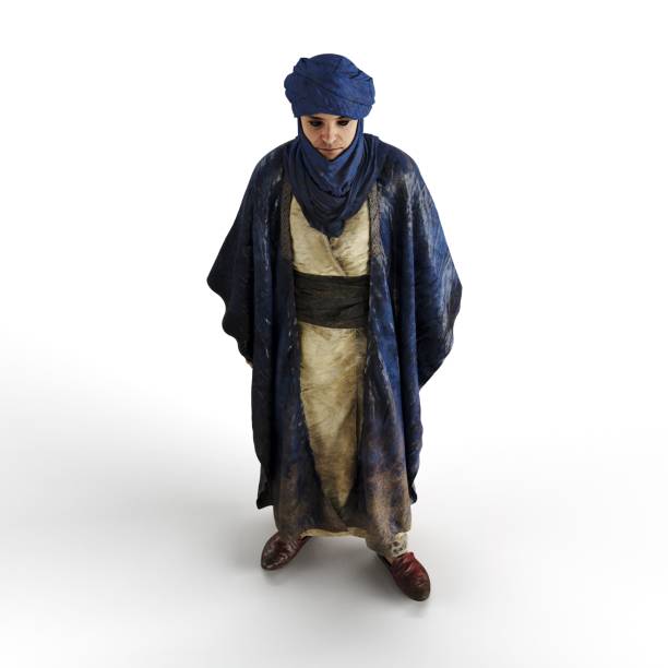 istock 3D rendering of an Arab man with keffiyeh on a white background 1693934254