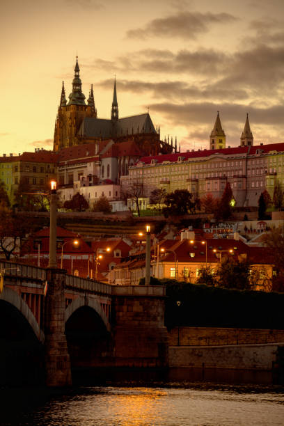 istock landscape with Vltava river and St. Vitus Cathedral 1693941468