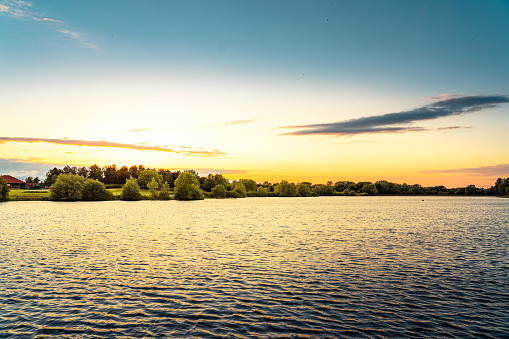 Beautiful landscape dramatic sky