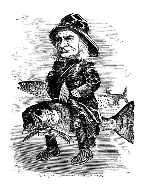 British satire caricature comic cartoon illustration