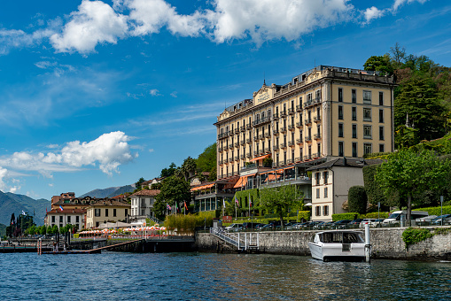 Grand hotel Tremezzo at Tremezzo on Lake Como, Italy.