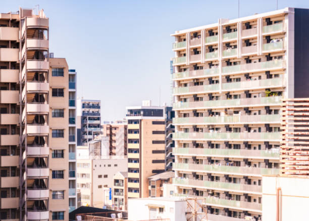 istock Apartment buildings in Osaka 1694007169