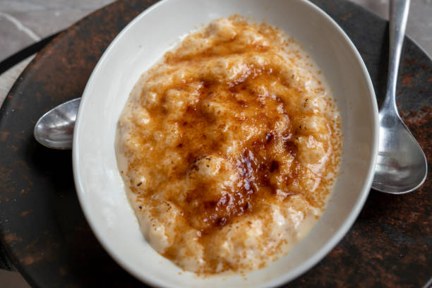 istock Rice pudding with caramel on top for dessert Murcia Spain 1694048732