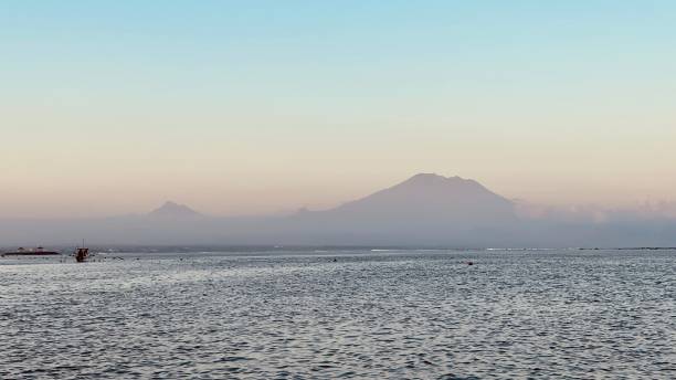 istock Volcano mount batur on Bali at sunrise 1694121872