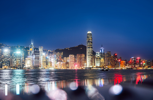 Hongkong city skyline scenery