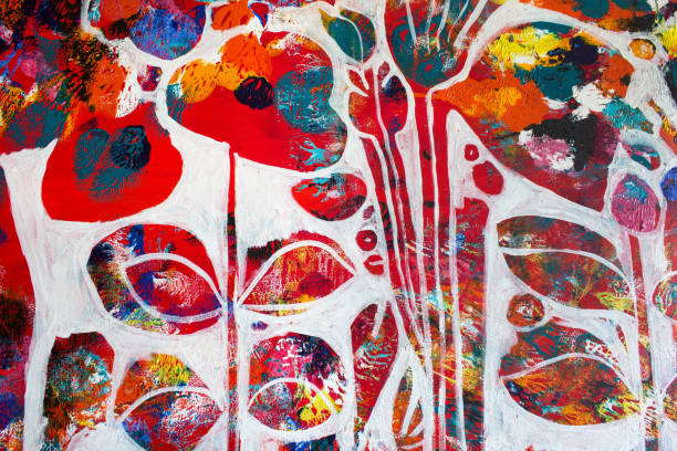 istock Detail of the Painting as a Background 1694186361
