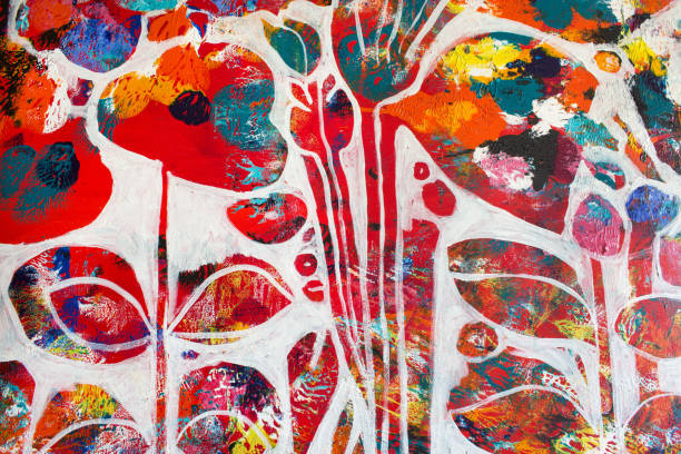 istock Detail of the Painting as a Background 1694186384