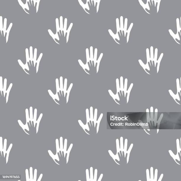 Adult Hand Pattern Overlapping Hands Seamless Pattern Stock Illustration - Download Image ...