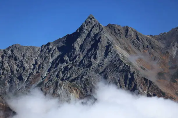 Mt. Yari in the Northern Alps in Japan