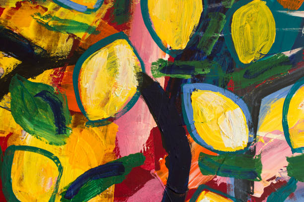 istock Detail of the Painting as a Background 1694342462