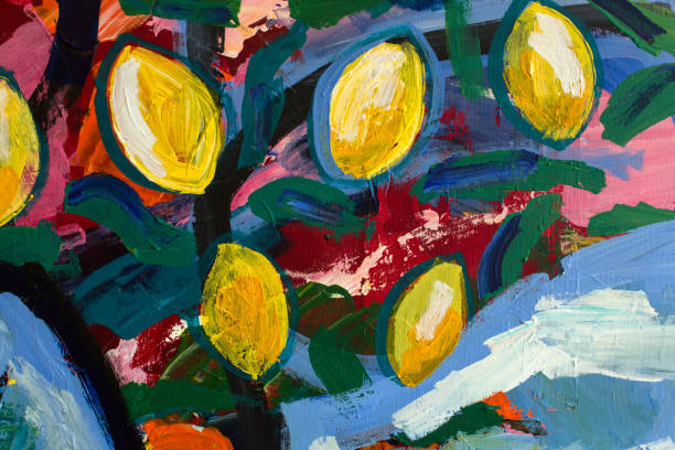 istock Detail of the Painting as a Background 1694342465