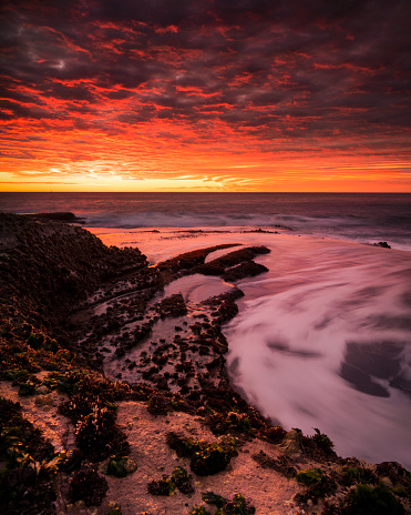 Beautiful sunrise by the Ocean, Sydney Australia