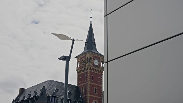 Altes Hafenamt Rheinauhafen historic port authority building in Cologne on Harry Blum Platz, Germany