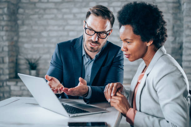 istock Business partners in meeting. 1694566088