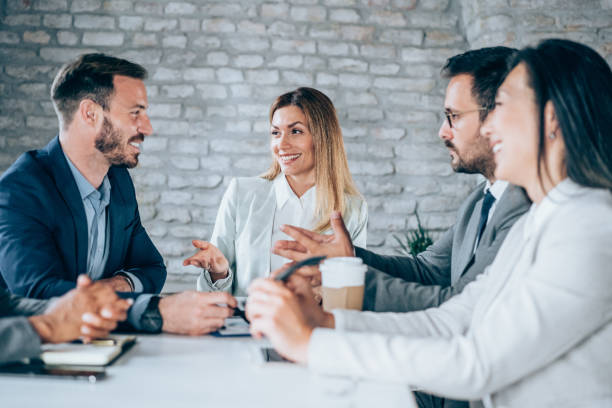 istock Business persons on meeting in the office. 1694566109