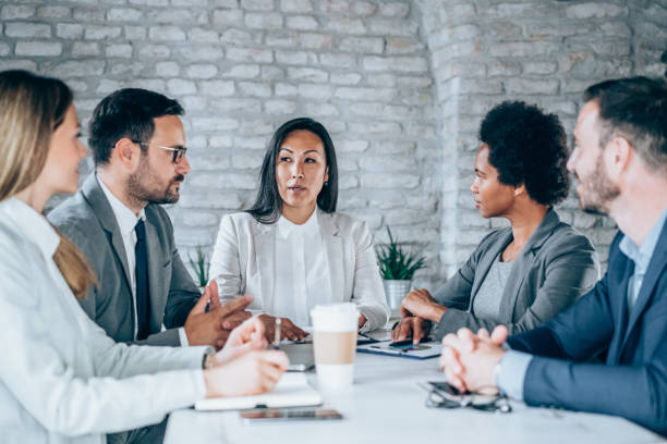 istock Business persons on meeting in the office. 1694566115