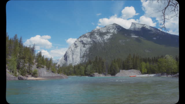 Bow river in Banff National Park in Canada