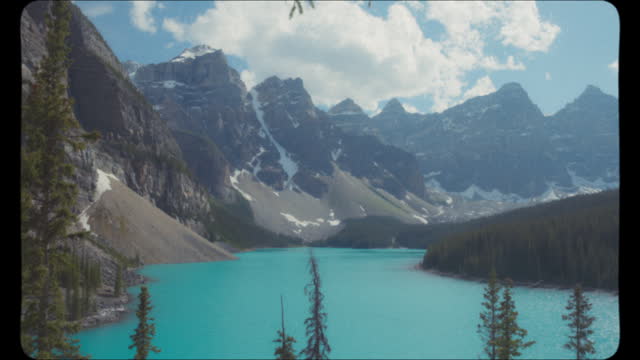 Iconic Moraine Lake in Banff National Park, Canada