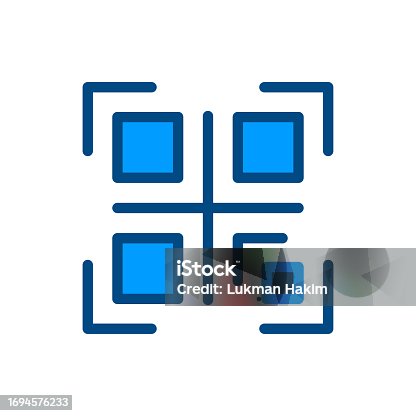 istock Qr Code Icon Illustrations Vector Graphics 1694576233