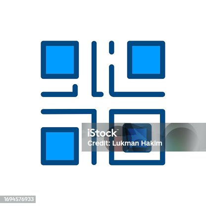 istock Qr Code Icon Illustrations Vector Graphics 1694576933