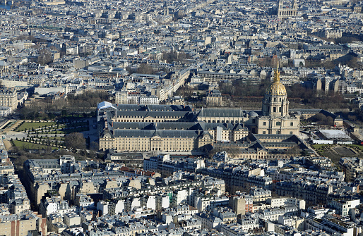 View at France capitol from Eiffel Tower - Paris, France