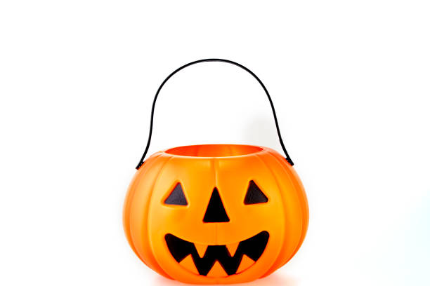 istock Halloween Jack o Lantern Pumpkin with a spooky face 1694738262