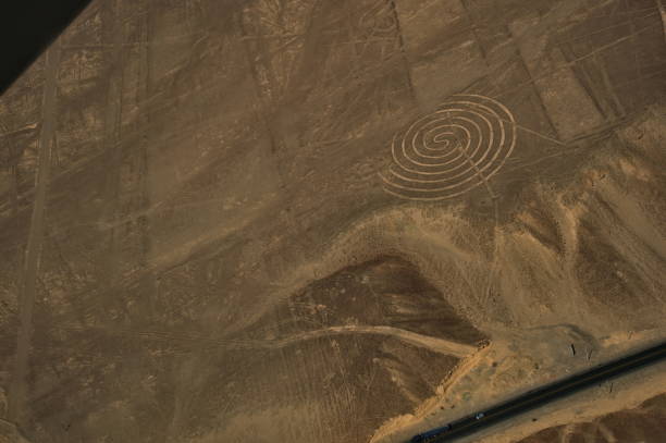 istock Spiral Geoglyph at the Nazca Lines 1694806331