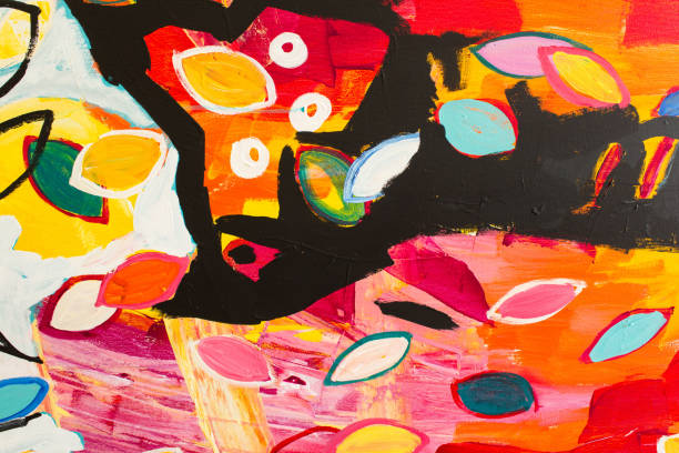 istock Detail of the Painting as a Background 1694808906