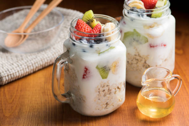 istock Overnight Oats with Fruits and Yogurt 1694810513