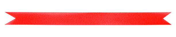 istock Red gift bow ribbon isolated on white background. 1694849527