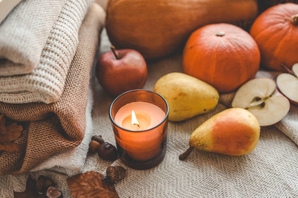 istock Beautiful autumn still life in the home interior 1694952766