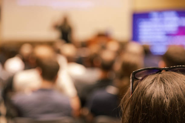 istock Woman on seminar 1694956154
