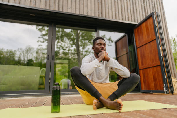 istock Starting the day with yoga 1694965641