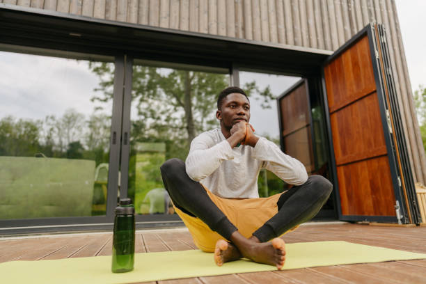 istock Starting the day with yoga 1694965930