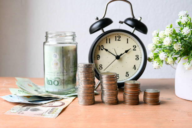 istock Saving money Concept , Coin And Banknote 1694976703