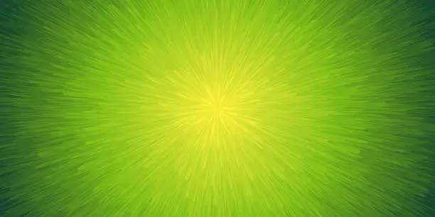 Vector illustration of Abstract design with Green circular gradient - Trendy background