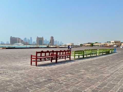 Qatar - Doha - Square in the Katara Cultural Village district
