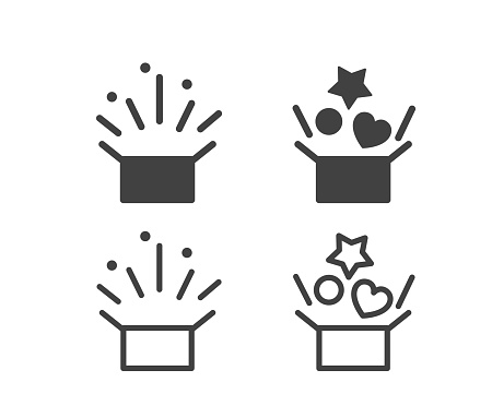 Gift and Surprise - Illustration Icons