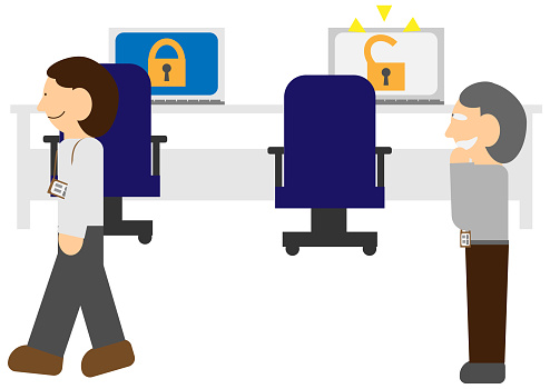 Illustration Of Being Targeted By Others When You Leave Your Computer ...