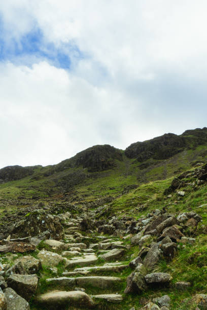 istock Low angle view of stairway in Lake District 1695059316