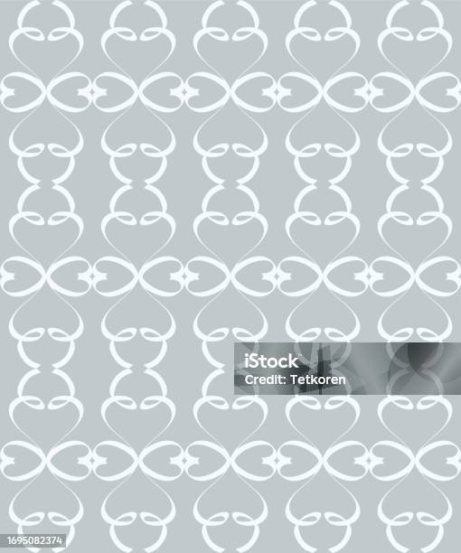 Art Design Heart Line Seamless Pattern Stock Illustration - Download ...