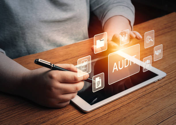 istock Woman use digital device to audit online. 1695134571